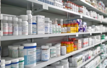 Лекарственные препараты в аптеке